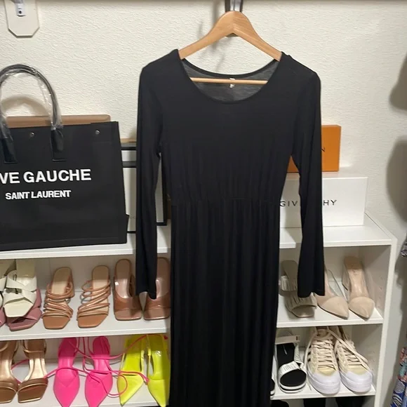 Dresses | Black Maternity Photoshoot Bridal Shower Dress Gown | Poshmark